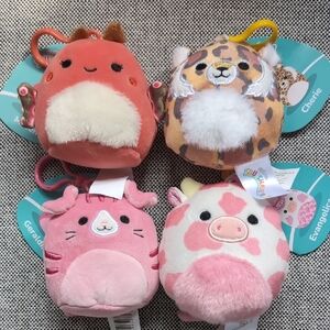 Squishmallows Clip Bundle - 4 NWT Clips
